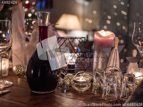 Image of Table decorated for Christmas