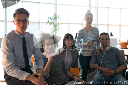 Image of Portrait of a business team At A Meeting