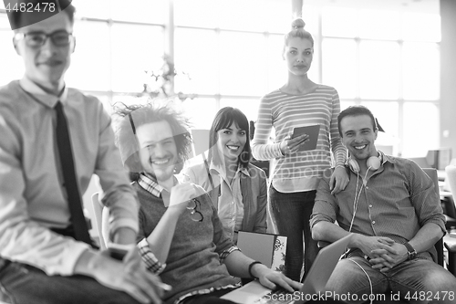 Image of Portrait of a business team At A Meeting