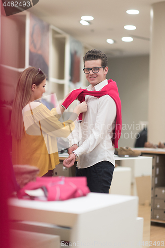 Image of couple in  Clothing Store