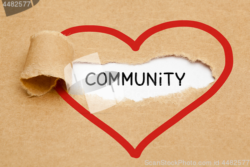 Image of Community Ripped Heart Paper Concept