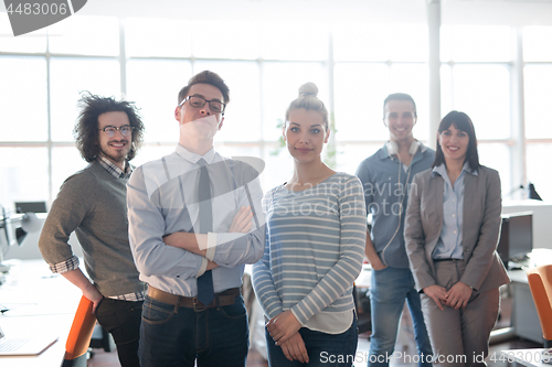 Image of Portrait of a business team At A Meeting