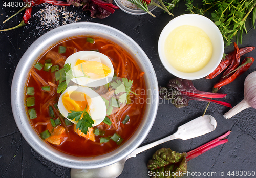 Image of beet soup 