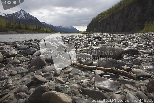 Image of Gravel bar in Alaska