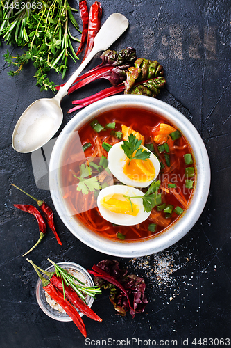 Image of beet soup 