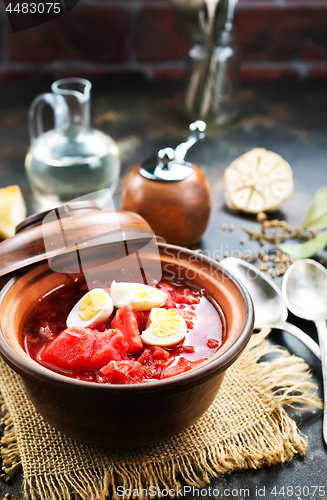 Image of beet soup