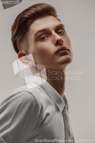 Image of Close up portrait of a handsome young man