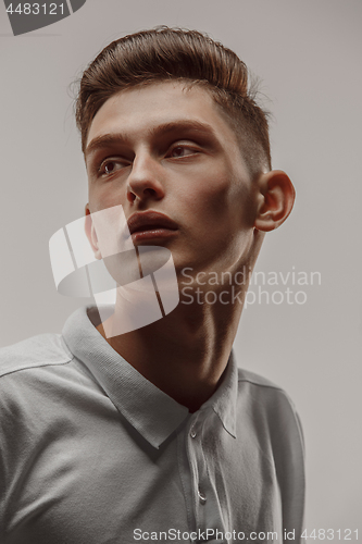 Image of Close up portrait of a handsome young man