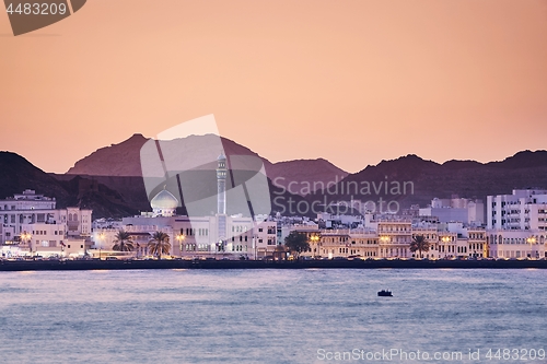 Image of Muscat at golden sunset