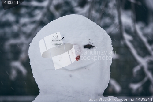 Image of Head of big snowman