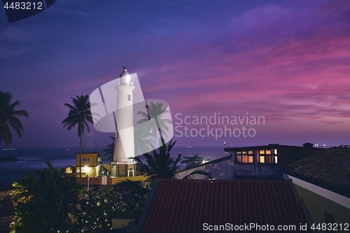 Image of Lighthouse at sunset