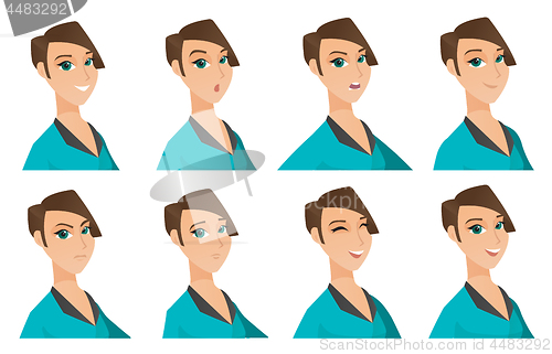 Image of Vector set of business characters.