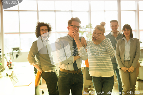 Image of Portrait of a business team At A Meeting