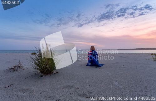 Image of Waiting for sunrise in the cool morning hues of dawn