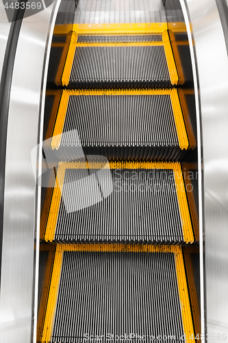 Image of close up of escalator