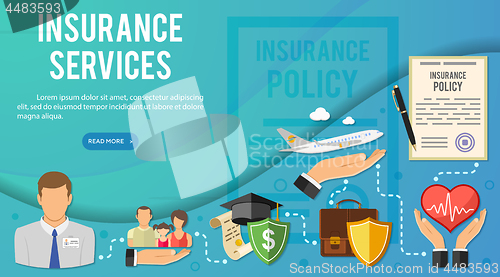 Image of Insurance Services Infographics