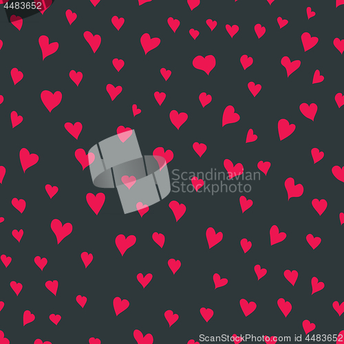 Image of Vector Seamless Valentines Day Greeting Card