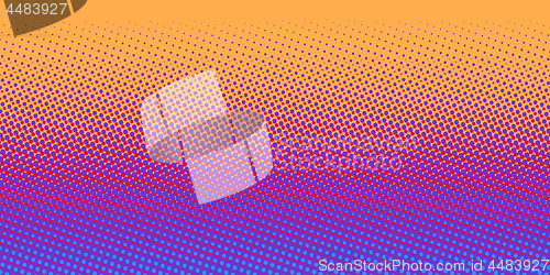 Image of orange blue gradient halftone background