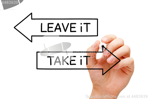 Image of Take It Or Leave It Arrows Concept