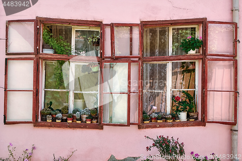 Image of Windows of an Old Building