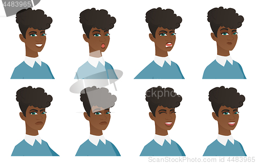 Image of Vector set of cleaner characters.