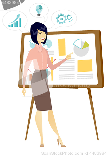 Image of Business woman giving business presentation.