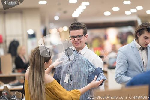 Image of couple in  Clothing Store