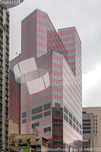 Image of Pink Glass Skyscraper