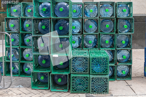 Image of Bottled Water in Crates