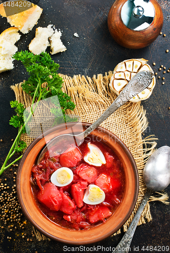 Image of beet soup