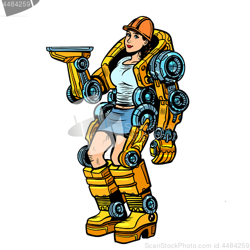 Image of woman loader exoskeleton