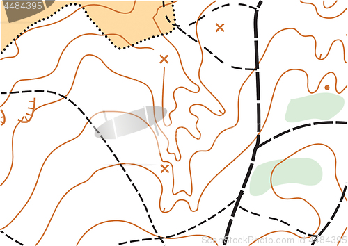 Image of Abstract color vector topographic highly detailed map