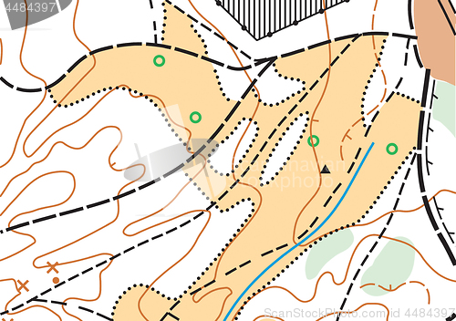 Image of Abstract color vector topographic highly detailed map