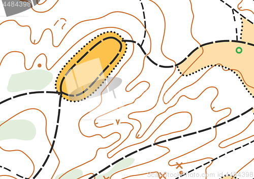 Image of Abstract color vector topographic highly detailed map