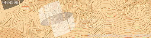 Image of Abstract vector topographic map in brown colors