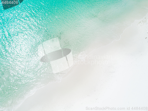 Image of Idyllic beach white sands background abstract