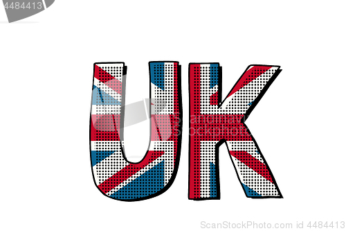 Image of UK word flag