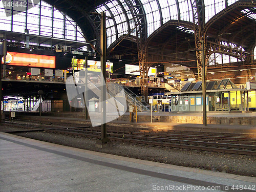 Image of Central rail station in Hamburg, Germany