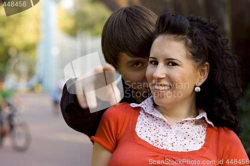 Image of young happy attractive couple together
