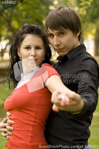 Image of dansing young couple 