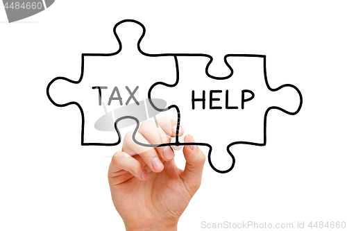 Image of Tax Help Jigsaw Puzzle Concept