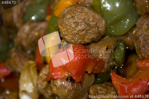 Image of sausage and peppers 