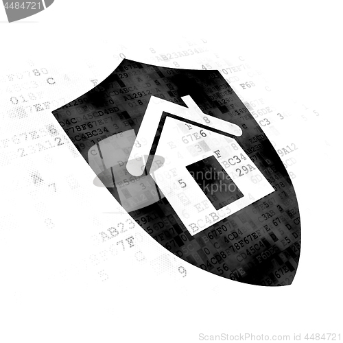 Image of Business concept: Shield on Digital background