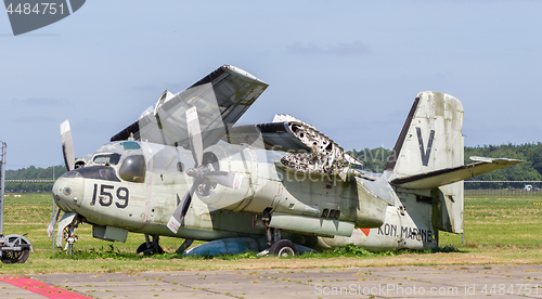 Image of Lelystad, the Netherlands - June 9, 2016; Old Grumman S-2A Track