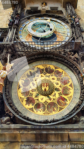 Image of Old Town Hall Tower with Astronomical Clock in Prague