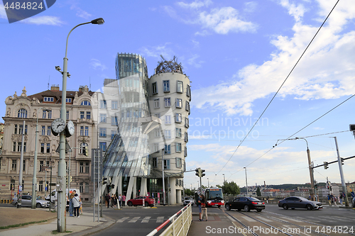 Image of View on the Dancing House (Ginger and Fred) in Prague