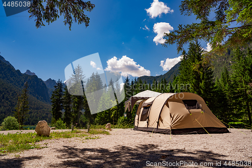 Image of Camping on the shores of lake