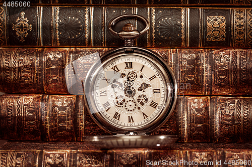 Image of Close up on vintage clock