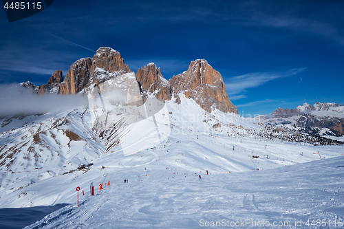 Image of Ski resort in Dolomites, Italy