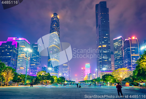 Image of  Guangzhou skyline. Guangzhou, China